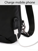D-Pack Men Black Technological Crossbody Bag | Derimod D-Pack Men Black Technological Crossbody Bag | Derimod