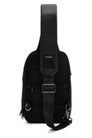 D-Pack Men Black Technological Crossbody Bag | Derimod D-Pack Men Black Technological Crossbody Bag | Derimod