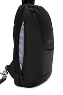 D-Pack Men Black Technological Crossbody Bag | Derimod D-Pack Men Black Technological Crossbody Bag | Derimod