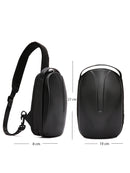 D-Pack Men's Black Technological Hardcase Long Strap Shoulder Bag | Derimod D-Pack Men's Black Technological Hardcase Long Strap Shoulder Bag | Derimod