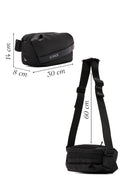 D-Pack Men's Black Waist Bag | Derimod D-Pack Men's Black Waist Bag | Derimod