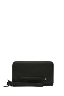 Men's Black Leather Handbag with Phone Compartment | Derimod Men's Black Leather Handbag with Phone Compartment | Derimod