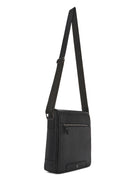 Men's Black Leather Crossbody Bag | Derimod Men's Black Leather Crossbody Bag | Derimod
