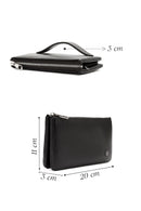 Men's Black Leather Handbag | Derimod Men's Black Leather Handbag | Derimod