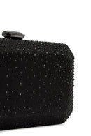 Women's Black Long Strap Stone Clutch Bag | Derimod Women's Black Long Strap Stone Clutch Bag | Derimod