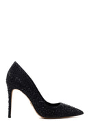 Women's Black Leather Thin High Heel Stiletto | Derimod Women's Black Leather Thin High Heel Stiletto | Derimod