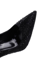 Women's Black Leather Thin High Heel Stiletto | Derimod Women's Black Leather Thin High Heel Stiletto | Derimod