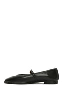Women's Black Leather Ballerinas | Derimod Women's Black Leather Ballerinas | Derimod