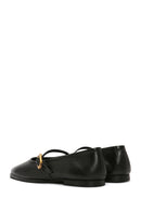 Women's Black Leather Ballerinas | Derimod Women's Black Leather Ballerinas | Derimod