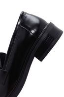 Women's Black Leather Tasseled Masculine Loafer | Derimod Women's Black Leather Tasseled Masculine Loafer | Derimod