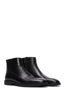 Men's Black Leather Classic Boots | Derimod Men's Black Leather Classic Boots | Derimod
