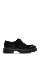 Men's Navy Blue Suede Leather Casual Shoes | Derimod Men's Navy Blue Suede Leather Casual Shoes | Derimod