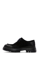Men's Navy Blue Suede Leather Casual Shoes | Derimod Men's Navy Blue Suede Leather Casual Shoes | Derimod