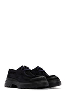 Men's Navy Blue Suede Leather Casual Shoes | Derimod Men's Navy Blue Suede Leather Casual Shoes | Derimod
