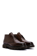 Men's Brown Casual Leather Boots | Derimod Men's Brown Casual Leather Boots | Derimod