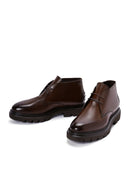 Men's Brown Casual Leather Boots | Derimod Men's Brown Casual Leather Boots | Derimod