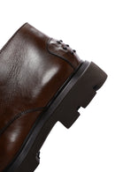 Men's Brown Casual Leather Boots | Derimod Men's Brown Casual Leather Boots | Derimod