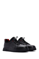 Men's Black Leather Sneaker | Derimod Men's Black Leather Sneaker | Derimod