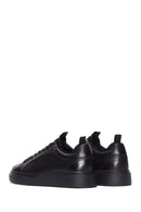 Erkek Siyah Deri Kalın Tabanlı Sneaker | Derimod Erkek Siyah Deri Kalın Tabanlı Sneaker | Derimod