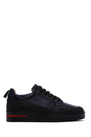 Men's Black Leather Sneaker | Derimod Men's Black Leather Sneaker | Derimod