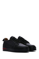 Men's Black Leather Sneaker | Derimod Men's Black Leather Sneaker | Derimod