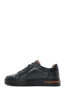 Men's Khaki Leather Sneaker | Derimod Men's Khaki Leather Sneaker | Derimod