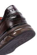 Erkek Kahverengi Deri Sneaker | Derimod Erkek Kahverengi Deri Sneaker | Derimod