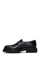 Men's Black Leather Thick Soled Casual Loafer | Derimod Men's Black Leather Thick Soled Casual Loafer | Derimod