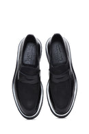 Men's Black Leather Thick Soled Casual Loafer | Derimod Men's Black Leather Thick Soled Casual Loafer | Derimod