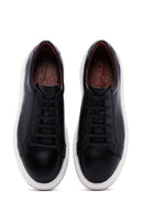 Men's Black Leather Sneaker | Derimod Men's Black Leather Sneaker | Derimod