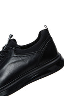 Men's Black Leather Casual Sneaker | Derimod Men's Black Leather Casual Sneaker | Derimod