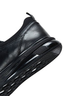 Men's Black Leather Casual Sneaker | Derimod Men's Black Leather Casual Sneaker | Derimod