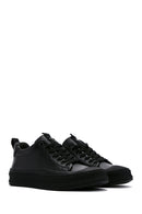 Men's Black Leather Sneaker | Derimod Men's Black Leather Sneaker | Derimod
