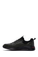 Men's Khaki Leather Sneaker | Derimod Men's Khaki Leather Sneaker | Derimod