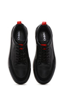 Erkek Siyah Deri Sneaker | Derimod Erkek Siyah Deri Sneaker | Derimod
