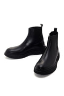 Men's Black Thick Soled Leather Chelsea Boots | Derimod Men's Black Thick Soled Leather Chelsea Boots | Derimod