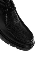 Men's Black Leather Casual Boots | Derimod Men's Black Leather Casual Boots | Derimod