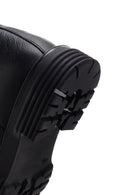 Men's Black Zippered Leather Boots | Derimod Men's Black Zippered Leather Boots | Derimod