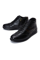 Men's Black Leather Boots | Derimod Men's Black Leather Boots | Derimod