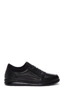 Men's Black Leather Casual Sneaker | Derimod Men's Black Leather Casual Sneaker | Derimod