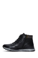 Men's Black Leather Boots | Derimod Men's Black Leather Boots | Derimod