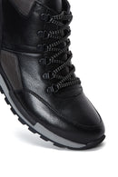 Men's Black Leather Boots | Derimod Men's Black Leather Boots | Derimod