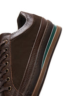 Men's Brown Leather Casual Sneaker | Derimod Men's Brown Leather Casual Sneaker | Derimod