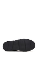Men's Black Leather Thick Soled Sneaker | Derimod Men's Black Leather Thick Soled Sneaker | Derimod