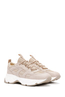 Women's Beige Thick Soled Sneaker | Derimod Women's Beige Thick Soled Sneaker | Derimod