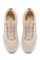 Women's Beige Thick Soled Sneaker | Derimod Women's Beige Thick Soled Sneaker | Derimod