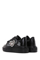 Women's Black Stone Sneaker | Derimod Women's Black Stone Sneaker | Derimod