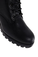 Kadın Siyah Fermuarlı Postal Bot | Derimod Kadın Siyah Fermuarlı Postal Bot | Derimod