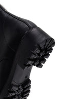 Kadın Siyah Fermuarlı Postal Bot | Derimod Kadın Siyah Fermuarlı Postal Bot | Derimod