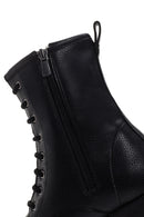 Kadın Siyah Fermuarlı Postal Bot | Derimod Kadın Siyah Fermuarlı Postal Bot | Derimod